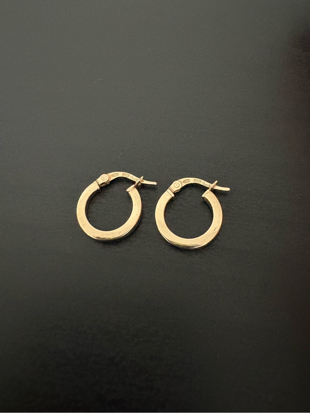 Gold Sterling Silver Small Hoop Earrings